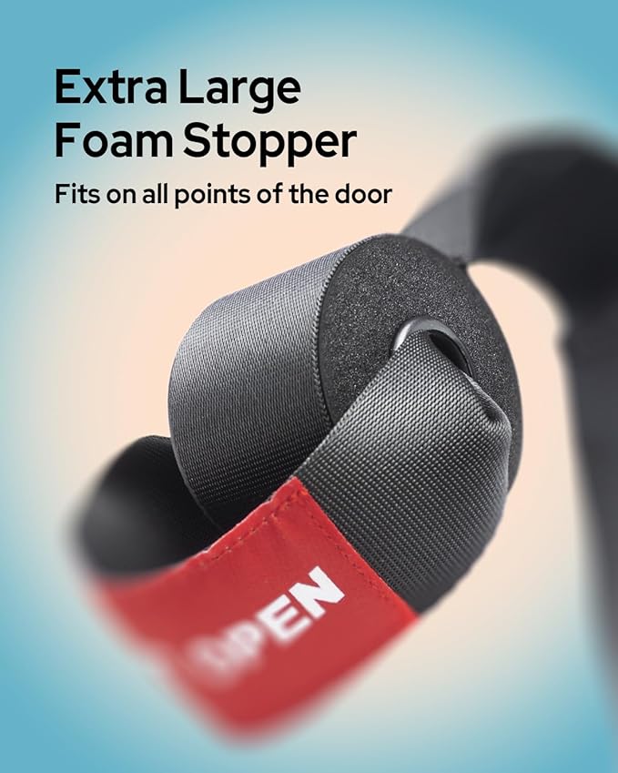 3-in-1 Door Anchor for Resistance Bands, SOZZY Heavy Duty Door Anchor with Safety Tag, Widened Thickened Webbing, Secure Stitching Great for Exercise Bands, Therapy Bands, Suspension Training