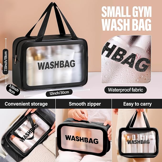 Gym & Dance Duffle Bag - Spacious Travel Organizer with Compartments (Black)
