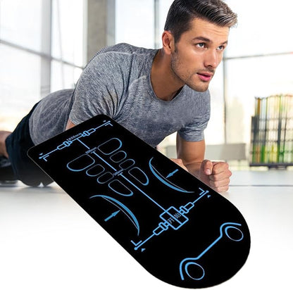 Exercise Equipment Mat - Extra Long Yoga Mat Non-Slip 5.25x2.3ft | Men And Women Exercising Mat, Sound Insulation Knee Joint Protector Pad For Ab Roller Wheel And Workout Accessories