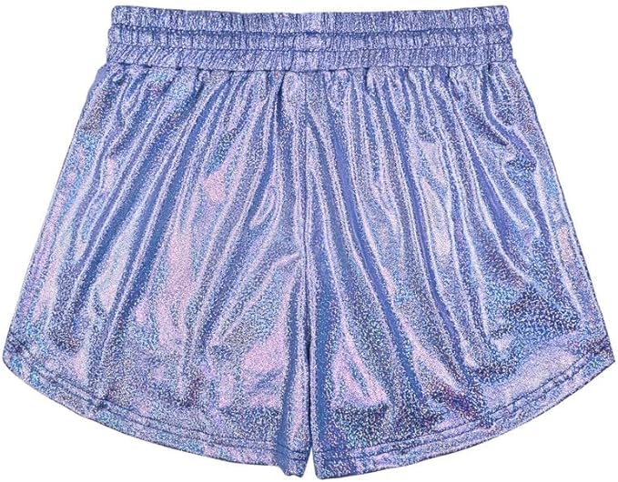 Perfashion Women's Metallic Shorts Summer Sparkly Hot Outfit Shiny Short Pants