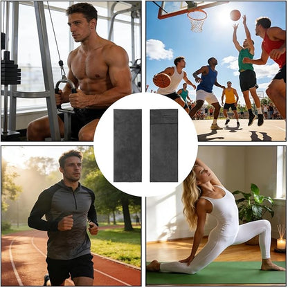Gym Towels - Slip Resistant Sweat Towels for Gym | Microfiber High Absorbency Fitness Accessories for Yoga Tennis Sports Exercise Pilates Fitness Training Yoga Mat Cover Bench Cover