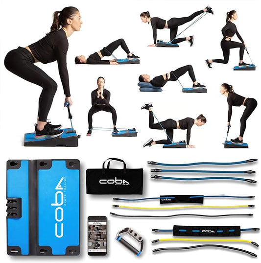 CoBa GLUTE Trainer - Full Home Workout System, Core & Booty Exercise Machine, Resistance Band Full Body Trainer