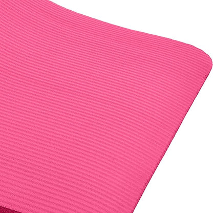BalanceFrom 71x24 Inches Extra Thick Yoga Mat 1-Inch High-Density Foam – Roll-Up Exercise Pad with Double-Sided Non-Slip Surface and Carrying Strap for Pilates and Home Workouts, Multiple Colors