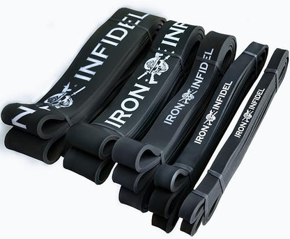 Pull Up Assistance Bands for Working Out - Resistance Bands Set for Men, Exercise, Workout, Fitness, Strength, Weightlifting, Training, Powerlifting, Stretch, Crossfit WOD