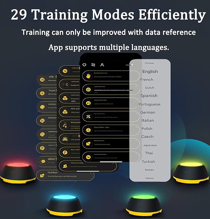 Reaction Training Lights Improves Reaction Speed and Agility，Reaction Training for Thletes, Trainers, Coaches, Fitness Trainers, Physical Educators,Physical Therapy