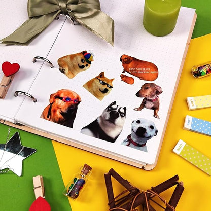 BulbaCraft Funny Dog Meme Stickers, Dog Gifts, Gifts for Women & Men