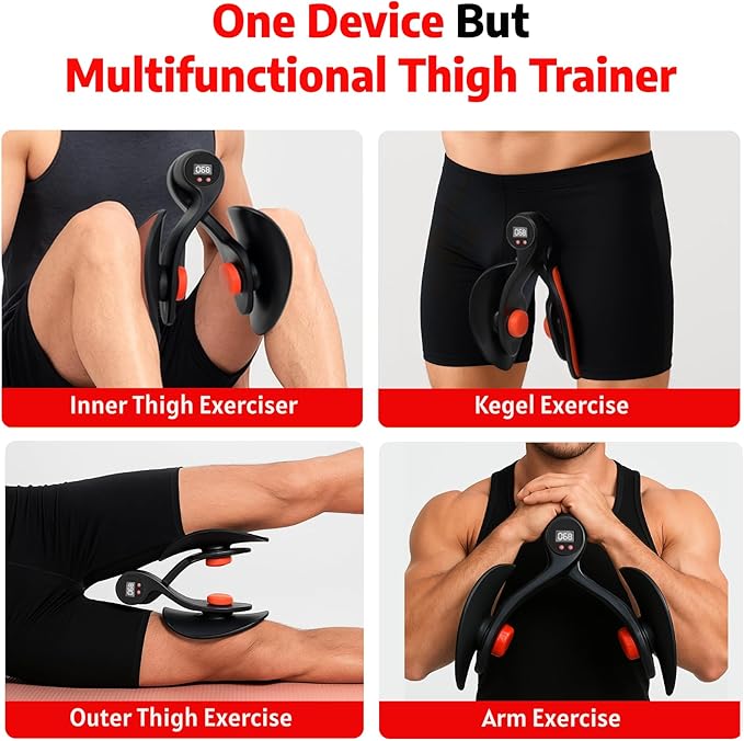 Thigh Trainer Ultimate Kegel Exercise Machine, Inner Thigh & Hip Trainer | Pelvic Floor Exerciser for Men & Women