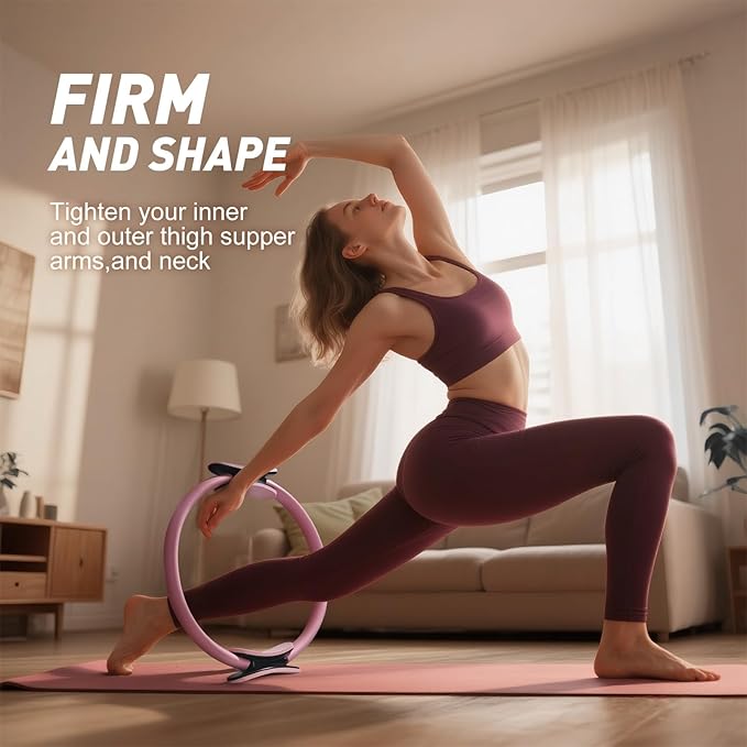 evory Pilates Kit, Home Pilates Workout Kit for Women, Pilates Equipment with 14" Pilates Ring and Ball, Resistance Bands, Sliders & Grip Socks Accessories for Starter Home Workouts