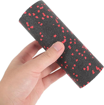 ABOOFAN Compact Fitness Foam Roller Massage Stick, Hollow Portable Back Muscle Massager for Exercise Relaxation and Travel, Red Foam Exercise Roller for Muscle