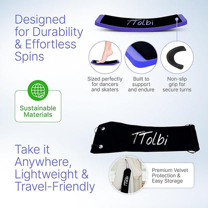 Premium Turn Board for Dancers & Skaters – Improve Turning, Balance & Spins Technique | Ballet, Ice Skating & Dance Training Equipment