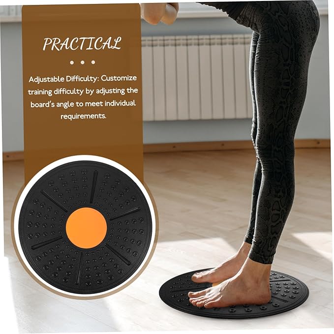 BESTonZON Balance Half Ball Board Wobble Exercise Board for Fitness Rehabilitation and Non Slip Design with Durable Material for Home and Office