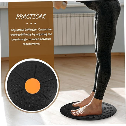 BESTonZON Balance Half Ball Board Wobble Exercise Board for Fitness Rehabilitation and Non Slip Design with Durable Material for Home and Office