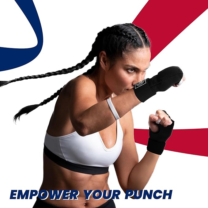 Bout3® Gel Boxing Handwraps for Men & Women - Inner Gloves with Gel Padding for Wrist Support, Comfort, 80cm Long Straps, Impact Protection - Ideal for Boxing, MMA, Kickboxing, Training
