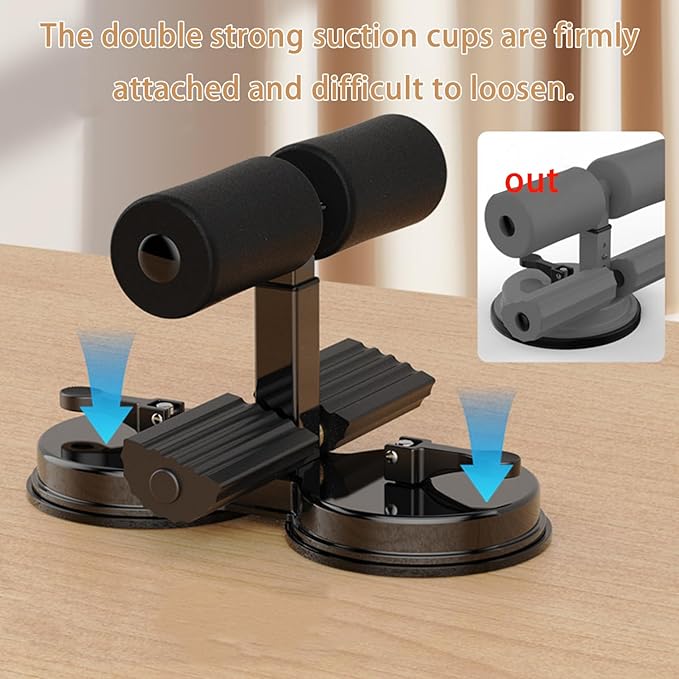 Sit Up Bar, Abs Master Assistant Device, for Home Fitness Equipment, Portable Adjustable Sit Up Floor Holder, for Ab Workouts,Sit-Ups & Core Exercises,Home Office Gym.