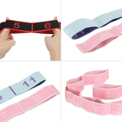 PATIKIL Exercise Bands, Yoga Stretching Strap Latin Elastic Bands for Physical Dance Stretch Pilates Resistance Bands