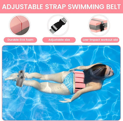 6 Pcs Aquatic Exercise Set Water Aerobics Set Large Mesh Beach Bag Pool Fitness Equipment Foam Water Dumbbell Ankle Swimming Weight Aquatic Swim Belt for Exercise Weight Loss