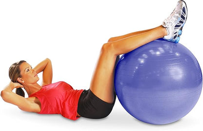 Cap Barbell Fitness Stability Exercise Ball, 65cm | Multiple Colors