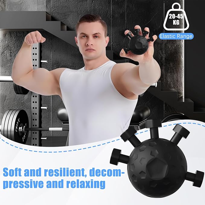Finger Grip Strengthener, 2025 Upgrade Hand Gripper Strengthener, New Hand Grip Strengthener Finger Exerciser Gripper Tool, Silicone Grip Strength Trainer, Adjustable Hand Grip Strengthener