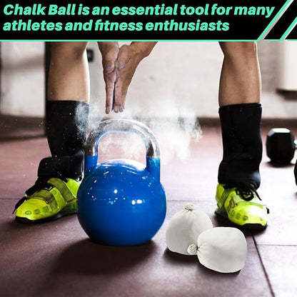 2PCS Chalk Ball - Climbing Chalk Gymnastics Magnesium Lifting for Gym, Gymnastics, Grip, Climbing, Weightlifting (2PCS Chalk Ball)