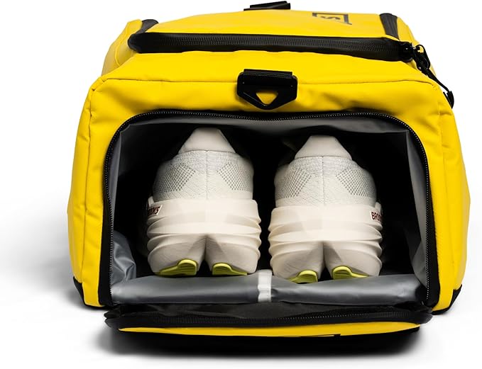 SILO Crew Drop One 26L Ultramarathon Bag - Organize Gear Efficiently for Training Racing Work, Travel - Optimized Storage: Pockets/Compartments for Easy Access Athletes Marathon Fitness Bright Yellow