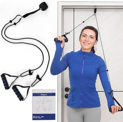 Shoulder Pulley Over The Door Physical Therapy System, Exercise Pulley for Physical Therapy, Alleviate Shoulder Pain and Facilitate Recovery from Surgery