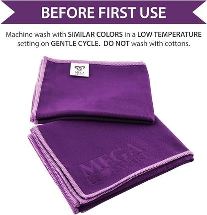 Suede Microfiber Gym Sport Towel, 2 Pack