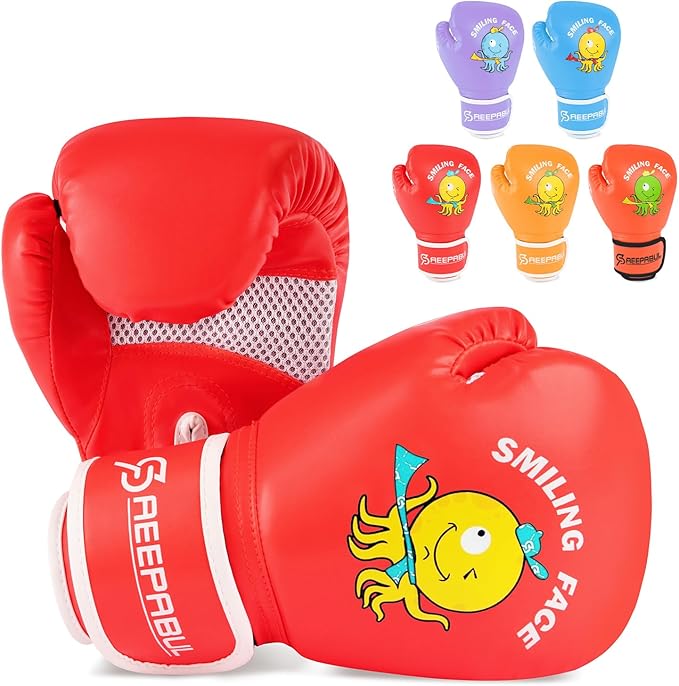 Upgrade Kids Boxing Gloves for 3-8 Year Boys and Girls, Toddler Boxing Gloves for Kids Training, Boxing Gloves Kid Sparring for Punching Bag, Kickboxing, Muay Thai, MMA