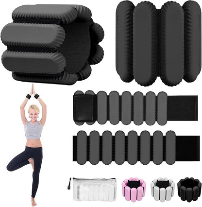 Ankle Weights for Women and Men, Adjustable Wrist Weighted Training Bracelet for Home Gym Workout, Strength Training Walkin Running, Foot weights for exercise,2pc on Set