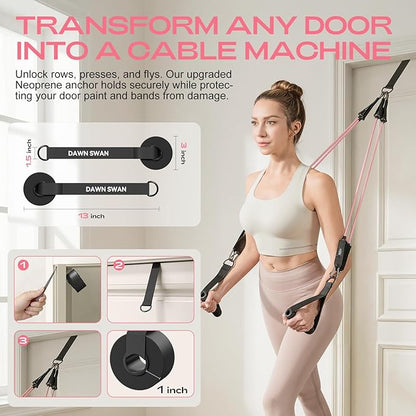 Pilates Bar Kit with Resistance Bands – Adjustable Home Gym Workout Equipment for Women & Men – Portable Pilates Equipment for Squats, Yoga & Full Body Toning