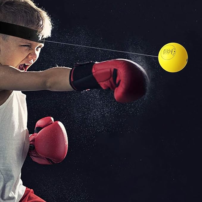 Boxing Reflex Ball Set, Boxing Head Ball for Punch Speed, Boxer Training Tool, Beginners Punching Reflex Ball for Punch Speed