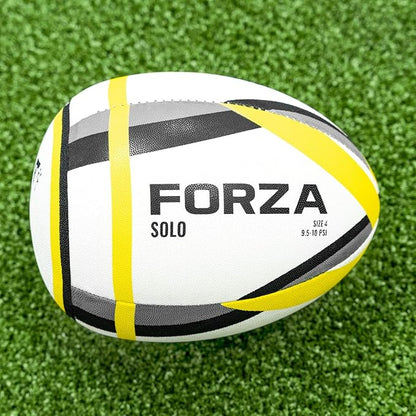 FORZA Rebounder Rugby Ball - Size 3, 4 & 5 Rugby Balls | Improve Reaction Times, Reflexes & Passing Accuracy | Half Rugby Ball | Rugby Training Equipment