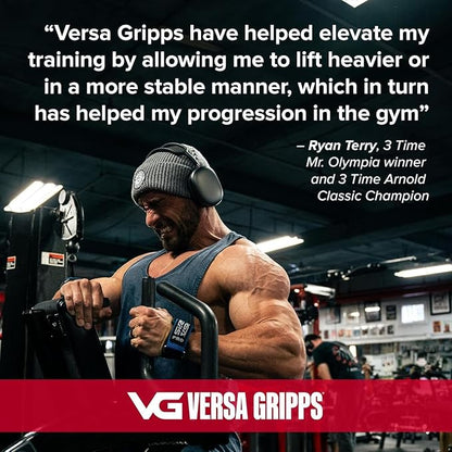 Versa Gripps Pro, Made in USA, Wrist Straps for Weightlifting Alternative, Best Training Accessory