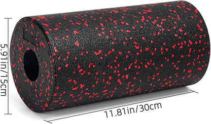 Deep Tissue Foam Roller 30x15cm, Exercise Massage for Muscle Recovery, Fitness, Yoga, Home Gym, Travel
