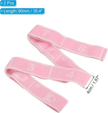 PATIKIL Exercise Bands, Yoga Stretching Strap Latin Elastic Bands for Physical Dance Stretch Pilates Resistance Bands