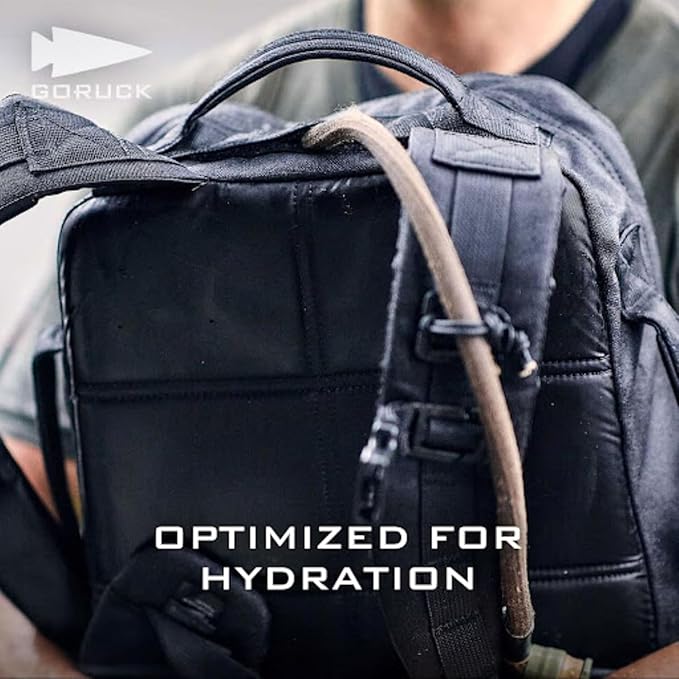 GORUCK Rucker 4.0 15L Black - Purpose Built Rucking Backpack, Military Weight Training Rucksack w/Ruck Plate Pocket and Extra Padded Straps