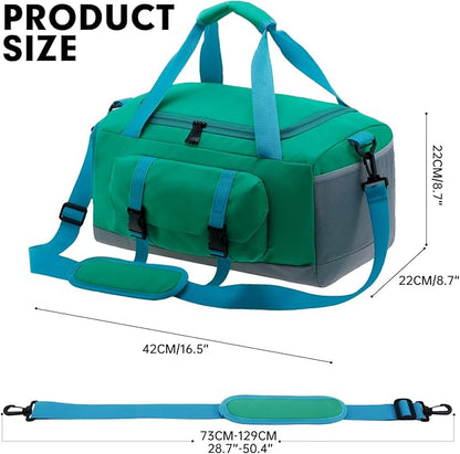 XEYOU Gym Bag for Women & Men, Sports Travel Duffel Bag with Shoe Compartment and Wet Pocket, Anti-Theft Carry On Weekender Bag for Airplane, Water Resistant Workout Overnight Bag for Travel Gym
