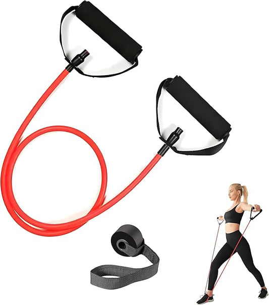 Premium Exercise Bands Resistance Bands Set with Handles & Door Anchor - Perfect Stretch Rope for Home Workouts, Ideal for Fitness Enthusiasts & Home Gym