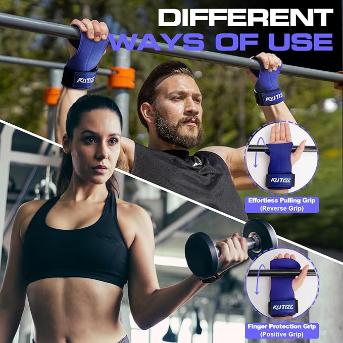 Lifting Straps, Weight Lifting Wrist Wraps for Weightlifting, Heavy Powerlifting, Deadlifts, Rows, Pull Ups, Adjustable Neoprene Padded Gym Workout Strength Training Wrist Hooks for Men/Women