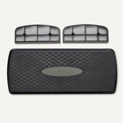 Amazon Basics Aerobic Exercise Step Platform, Adjustable Workout Stepper for Home Fitness, 27", Black/Grey