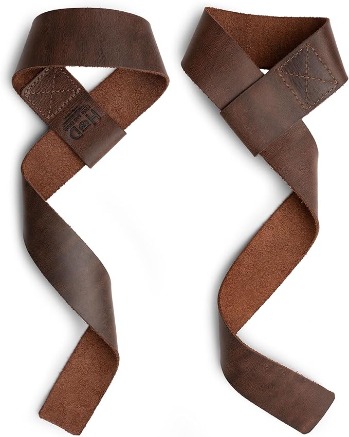 Hide & Drink, Set of 2 Lifting Wrist Straps, Bodybuilding, Sports, Gym, Fitness, Accessories, Strenght Training, Full Grain Leather, Handmade