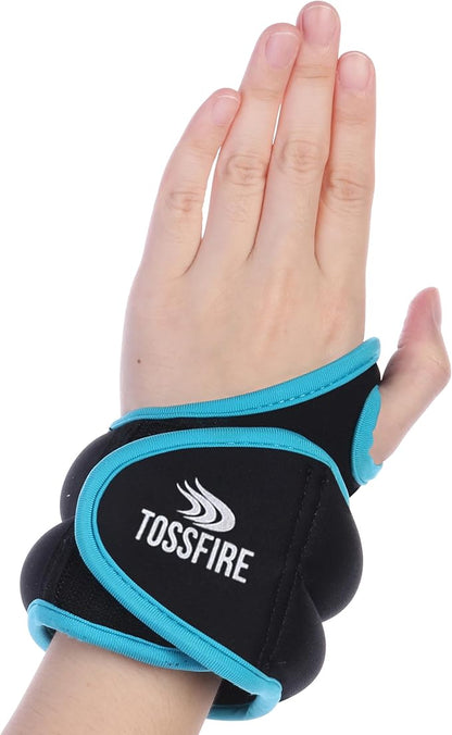 Comfecto Wrist Weights with Thumb Loops Lock, 1lb*2 2lbs*2 for Running, Strength Training, Walking, Exercises, Gym, Cardio, Men, Women