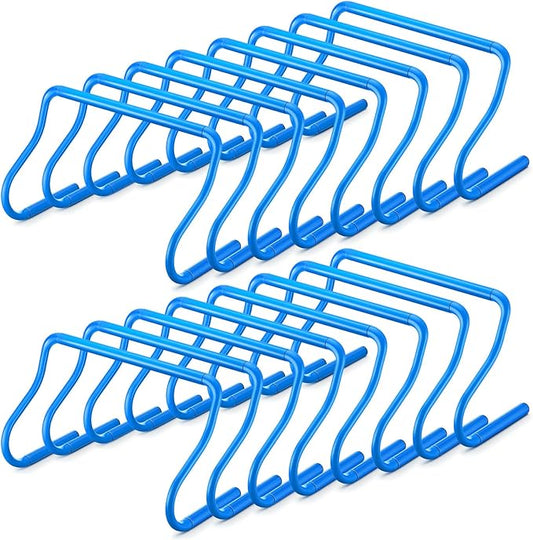 16 Pcs 12" Speed Agility Training Hurdles Large Size Detachable Agility Hurdles Hurdles Training Equipment Set for Athletes Soccer Basketball