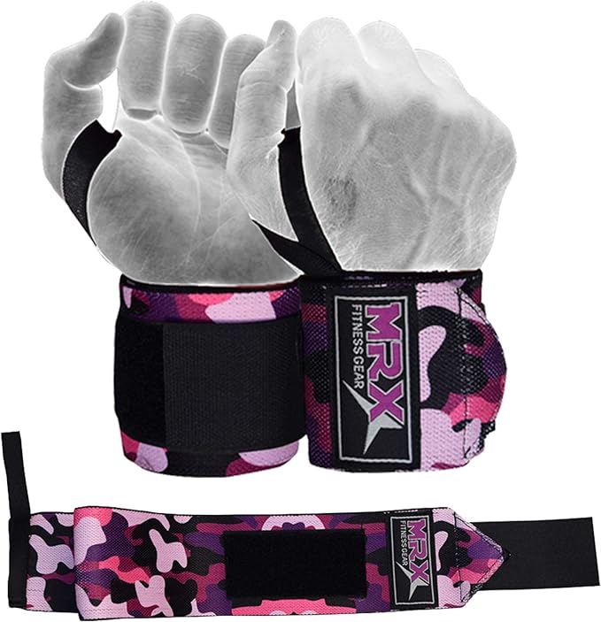 MRX Weight Lifting Wrist Wraps for Wrist Support Lifting Straps Gym Bodybuilding Training Workout for Men and Women