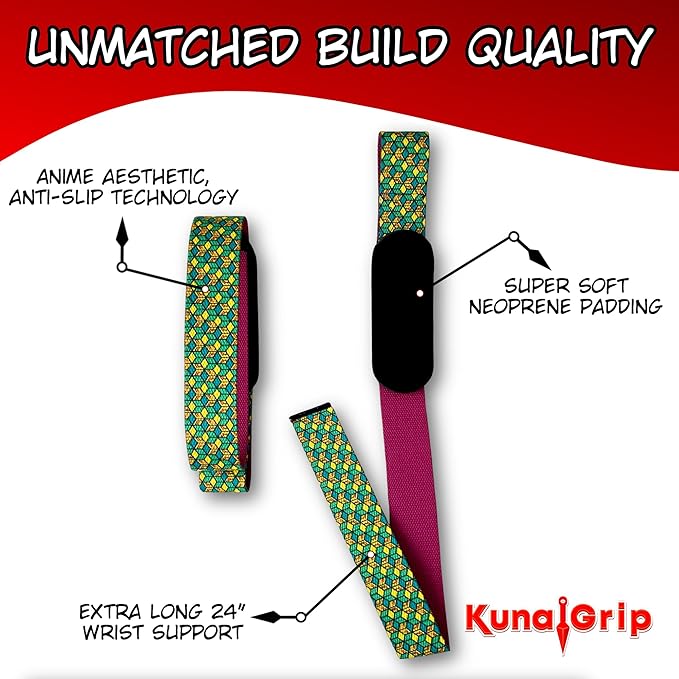 Anime Lifting Straps - Padded Wrist Straps for Weightlifting, Bodybuilding, Gym Workouts, Powerlifting, Deadlifts & Fitness (Soft Cotton 23.5 inch, 1 Pair)