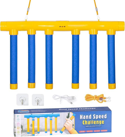 Reflex Drop Sticks Challenge Game, 2026 Upgrade Hand Eye Coordination Training Toy, Hand Speed Challenge Reaction Game, Catching All Drop Sticks for Adult- 3 Adjustable Speed