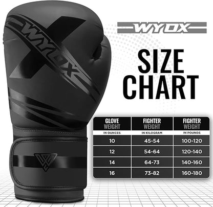 WYOX Kids Boxing Gloves 4oz 6oz 8oz – Youth Punching Gloves for Boys & Girls Ages 3–15 – Sparring Gloves for Punching Bag, Kickboxing, Muay Thai, MMA – Boxing Gloves for Kids Training Set