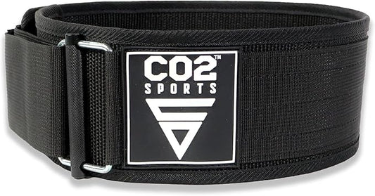 Self-Locking Weight Lifting Belt for Men & Women – Premium Nylon Weightlifting Belt for Deadlift, Squat, Cross Training & Gym Workout – Adjustable Fitness Back Support Gym Belt