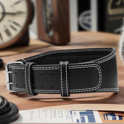 Women's Weight Lifting Belt 4 Inch Wide, Gym Powerlifting Belt for Women with Padded Lumbar Support, Adjustable Fitness Belt for Deadlift, Squats, Cross Training & Workout
