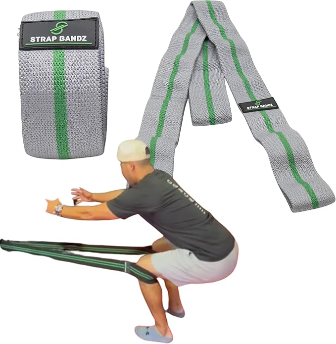 Fabric Resistance Bands with Looped Handles for Pull Up Assistance, Stretching, Mobility & Rehab | Long Non-Slip Workout Bands for Strength Training, Recovery & Home Gym Exercise