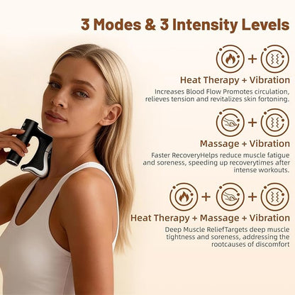 OTBK Electric Muscle Scraper — Portable Recovery Tool with 3 Modes: Vibration, Heating, and Gentle Pulse Technology (OTBK-Electric Fascia Cutter)